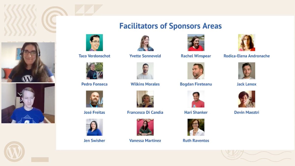 A banner thanking our Sponsors Area volunteers.