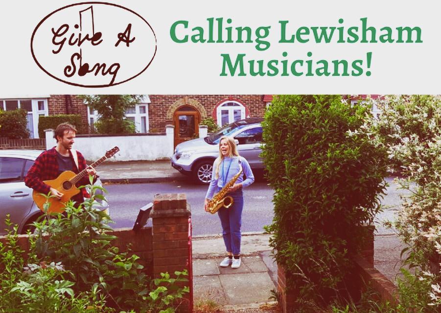 GoldsmithsSE6's tweet photo. We’re looking for local musicians who would be interested in donating their time to perform a few songs from a safe distance outside their houses. 

Here are Chloe and Martin from @peachybeat getting the project started.
#giveasong #iamlewisham https://t.co/V2C1kJqbOD