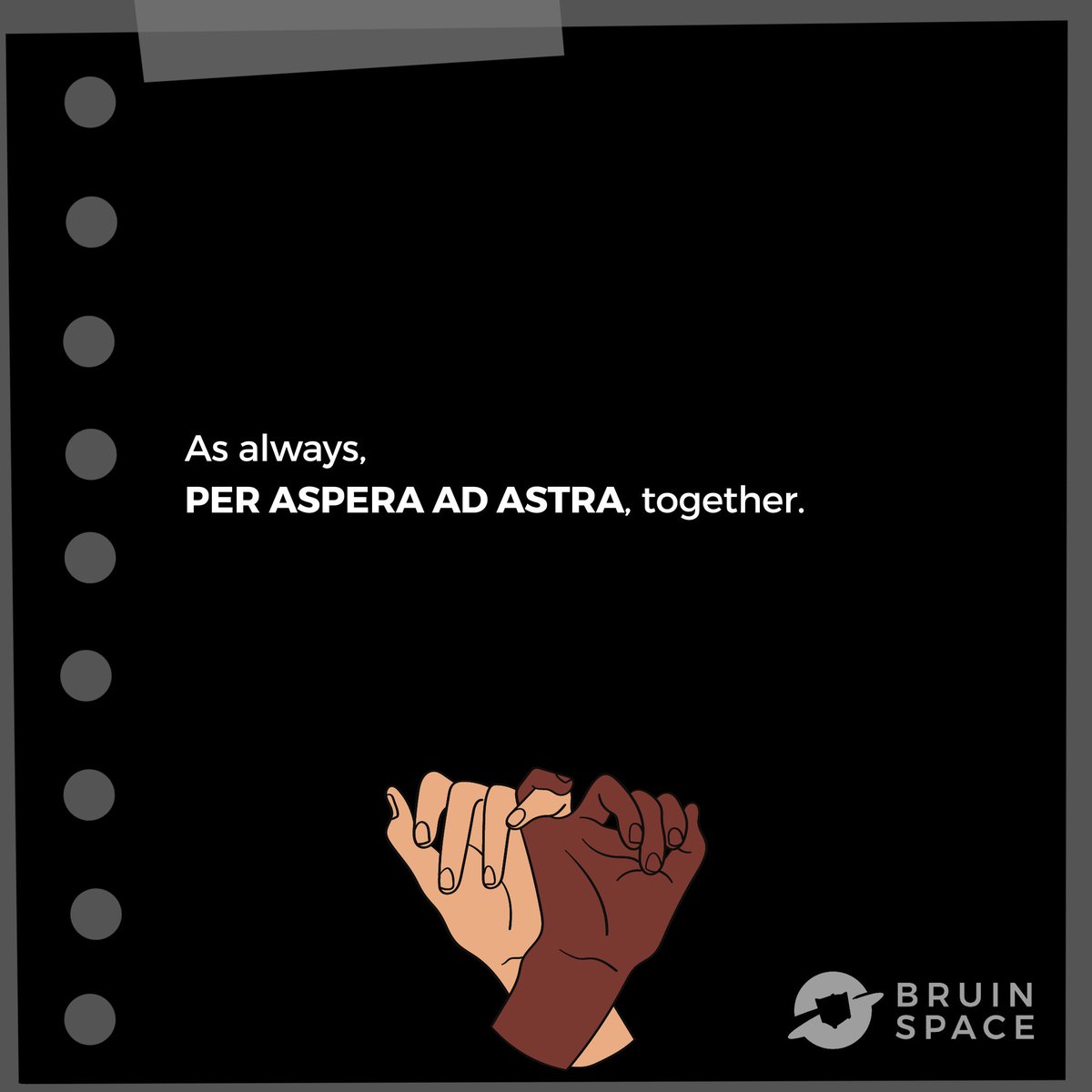 uclabruinspace's tweet photo. To help those who need to learn more about the movement and need assistance with their action to end police brutality, we have compiled a list of resources, which can be accessed here:

https://t.co/ODtNMhGq7o

#perasperaadastra together,
#BlackLivesMatter https://t.co/1CwAHSblXC
