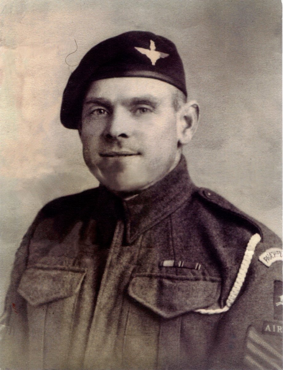 GaryBankhead's tweet photo. For my wife Angela, her grandfather Sgt. Fred Bell who died 76 years ago today liberating Europe. He never got to see his unborn daughter Lilian, Angelaโs mum. Heโs buried at Ranville War Cemetery, Normandy.
#DDay76 #para #OperationTonga
@TheParachuteReg @CWGC https://t.co/2N1zYi8Y89