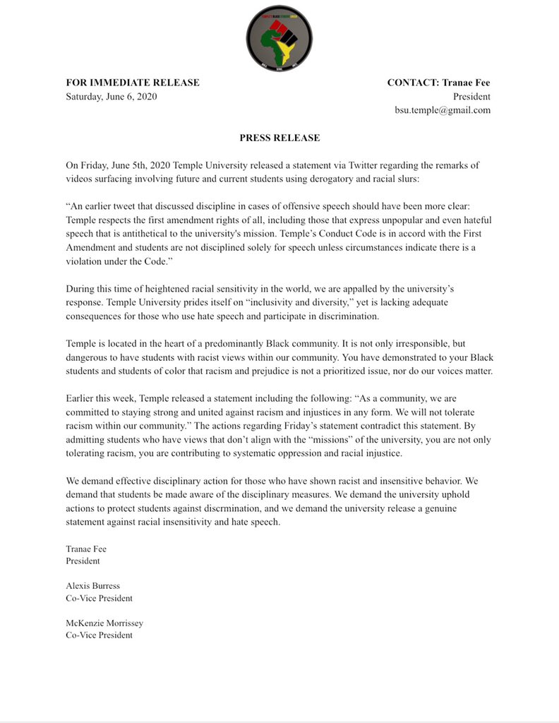 Our voices will be heard! 

We demand <a href="/templeuniv/">Temple University</a> to protect students against homophobia, racism and discrimination by having adequate consequences for students who have demonstrated discriminatory practices of any kind.