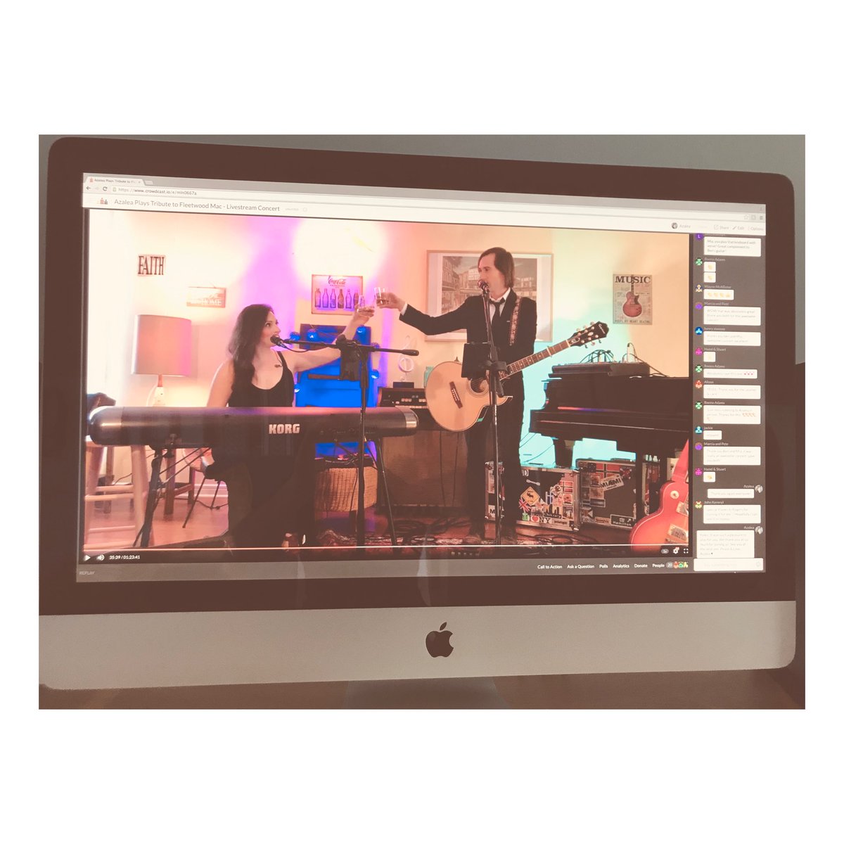 AzaleaMusic's tweet photo. Thank you to everyone who joined us for our tribute to Fleetwood Mac livestream concert. We had a blast! Our next livestream concert will be on June 18, more details coming soon.
#Azalea #Azaleana #AzaleaMusic #Hamont #Music #Live https://t.co/kPNVBuYIPK