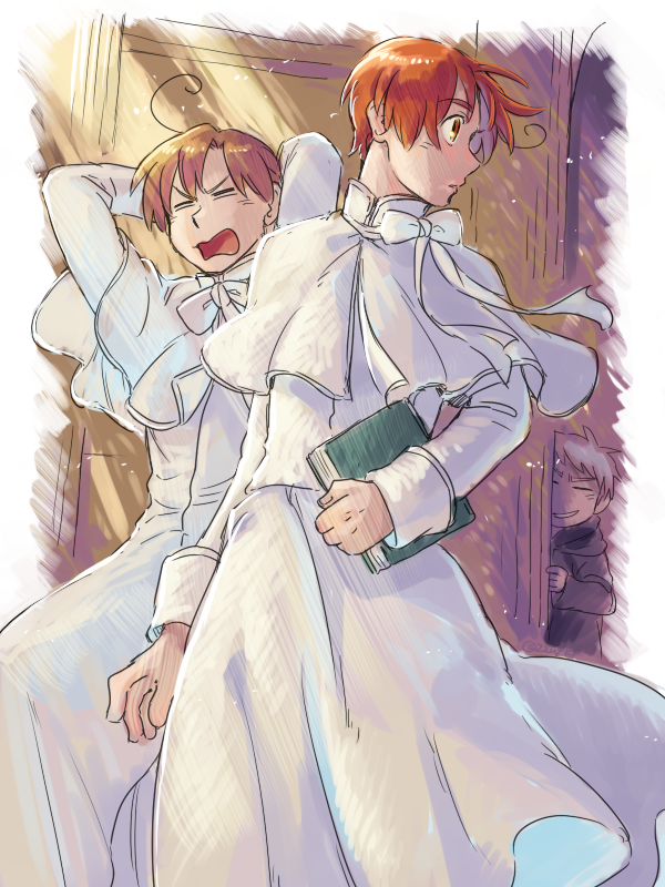 「#ヘタリア真剣お絵かき60分勝負
6/6 お題色:Cork【a58161】
「な」|ちのくらのイラスト