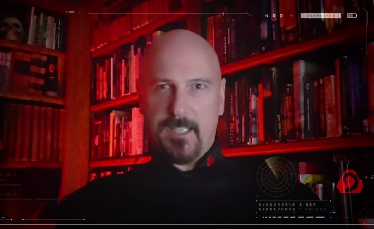 MattBowmanUK's tweet photo. Joseph Kucan has aged about 3 years in the last 25 years. @petroglyphgames #CnCRemastered #KaneGetsPersonal https://t.co/2maOjl8FDF