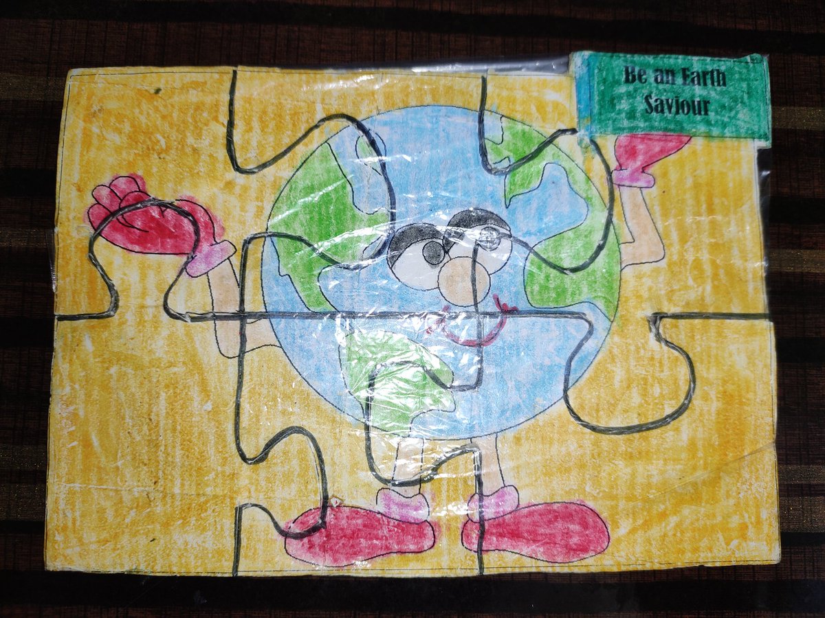 mebhoomisingh's tweet photo. Our #Earth🌍 is like a #JigsawPuzzle
I am doing my part to keep the earth lively
requesting you all to join me as Earth🌍 saviour.

#WorldEnvironmentDay
#jigsawpuzzle🤔🤔 #earthsaviour🌍
#EnvironmentDayActivities 

@TinaCho73727901 @Hemab20 @ShandilyaPooja @y_sanjay https://t.co/Aa5UtkHbSO