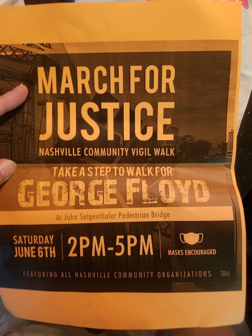 seanskyler's tweet photo. #nashvilleprotest #nashville #BlackLivesMatter #NoJusticeNoPeace https://t.co/tYkuOBcEQr