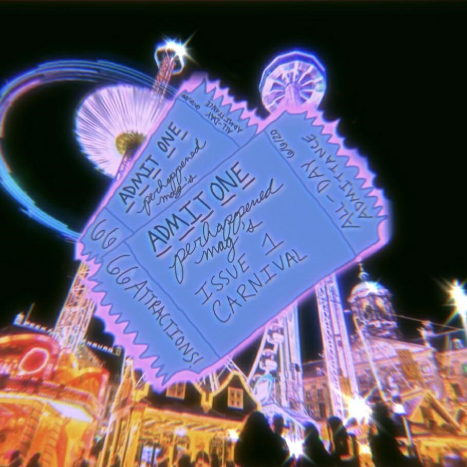 perhappened's tweet photo. 6/6/2020. 66 incredible attractions. grab your ticket—perhappened mag issue 1: CARNIVAL is in town. 🎡🎢🎠

https://t.co/Ff8x0cWK0W

for access, reply/DM us with a screenshot of your donation to a #BlackLivesMatter/bail-related fund or a petition/email chain you've signed &amp; sent! https://t.co/6vL8EZfq6g