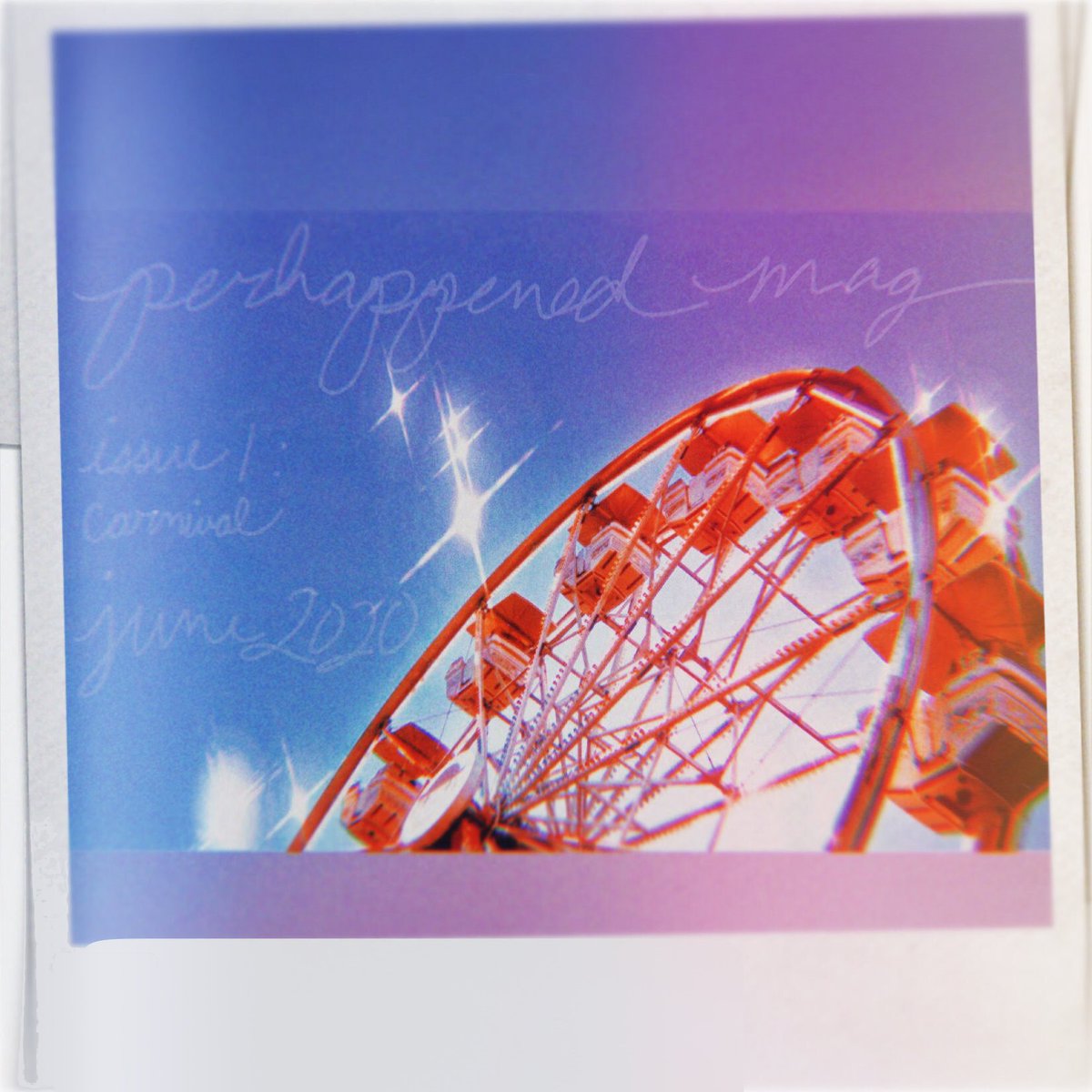 perhappened's tweet photo. 6/6/2020. 66 incredible attractions. grab your ticket—perhappened mag issue 1: CARNIVAL is in town. 🎡🎢🎠

https://t.co/Ff8x0cWK0W

for access, reply/DM us with a screenshot of your donation to a #BlackLivesMatter/bail-related fund or a petition/email chain you've signed &amp; sent! https://t.co/6vL8EZfq6g