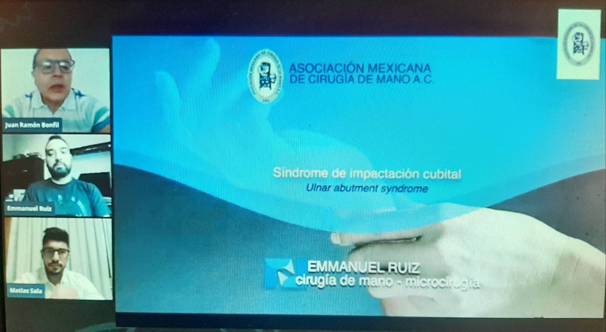 CirugiaManoMIMC's tweet photo. Síndrome de Impactación Cubital por el Dr. Emmanuel Ruíz (@ruizhands) y Capsulodesis de Muñeca por el Dr. Matías Sala (@matisala5) por el canal de #YouTube de la Asociación Mexicana de Cirugía de la Mano. Link: https://t.co/AJROlrFiSm https://t.co/vHCIywQhc0