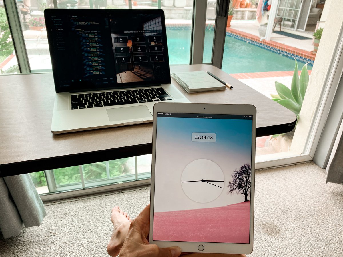 amypeniston's tweet image. Shoutout to @wesbos for his outstanding (&amp;amp; free) #javascript30 content. Thanks to him, my #creative juices are flowing once again.🙏

So far I&apos;ve built a musical keyboard &amp;amp; an SVG clock. Cool projects + reviewing #ES6 fundamentals = win.

👉 javascript30.com

#WomenWhoCode