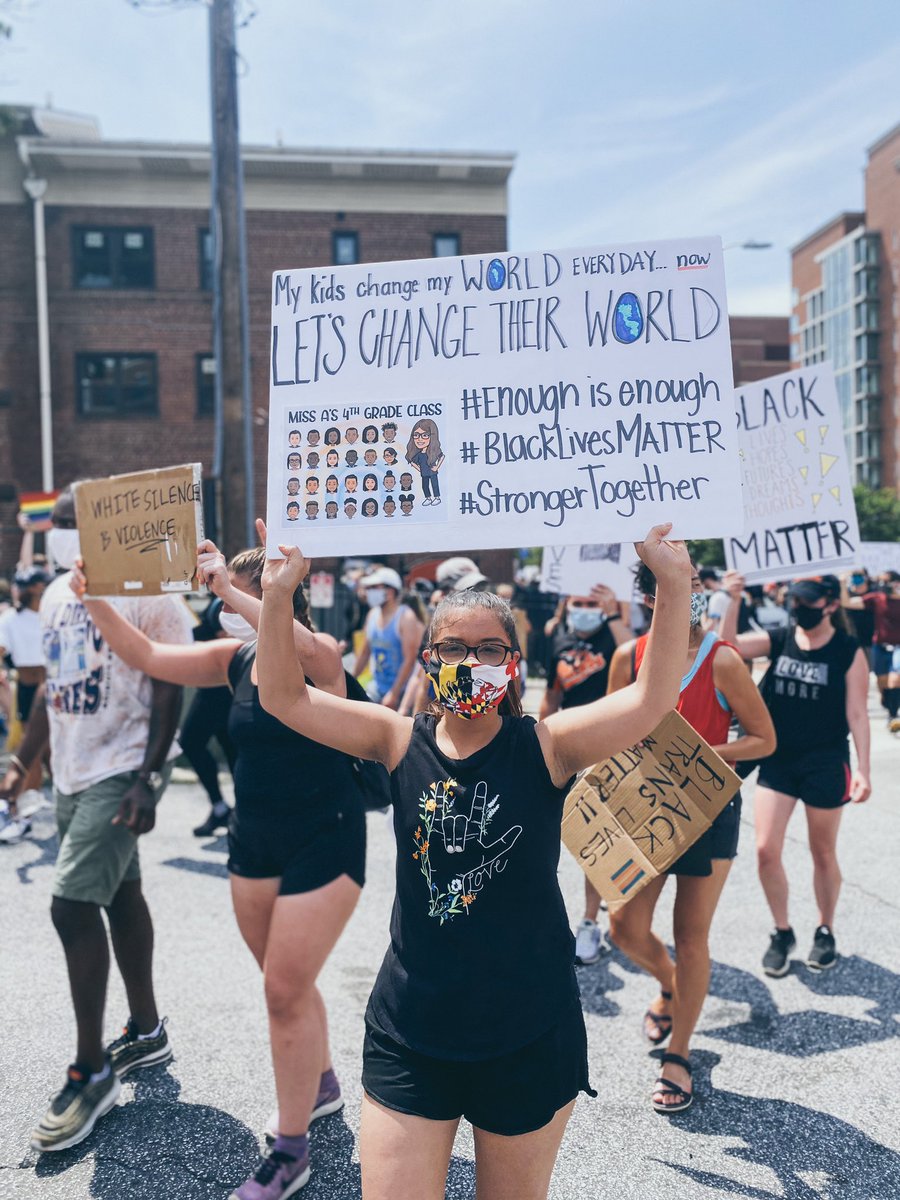 Miss Anagnostiadis (@missasmunchkins) on Twitter photo No justice, no peace. My students change my world every single day. Now it’s my turn to stand up and try to change theirs. #BlackLivesMatter No justice, no peace. My students change my world every single day. Now it’s my turn to stand up and try to change theirs. #BlackLivesMatter