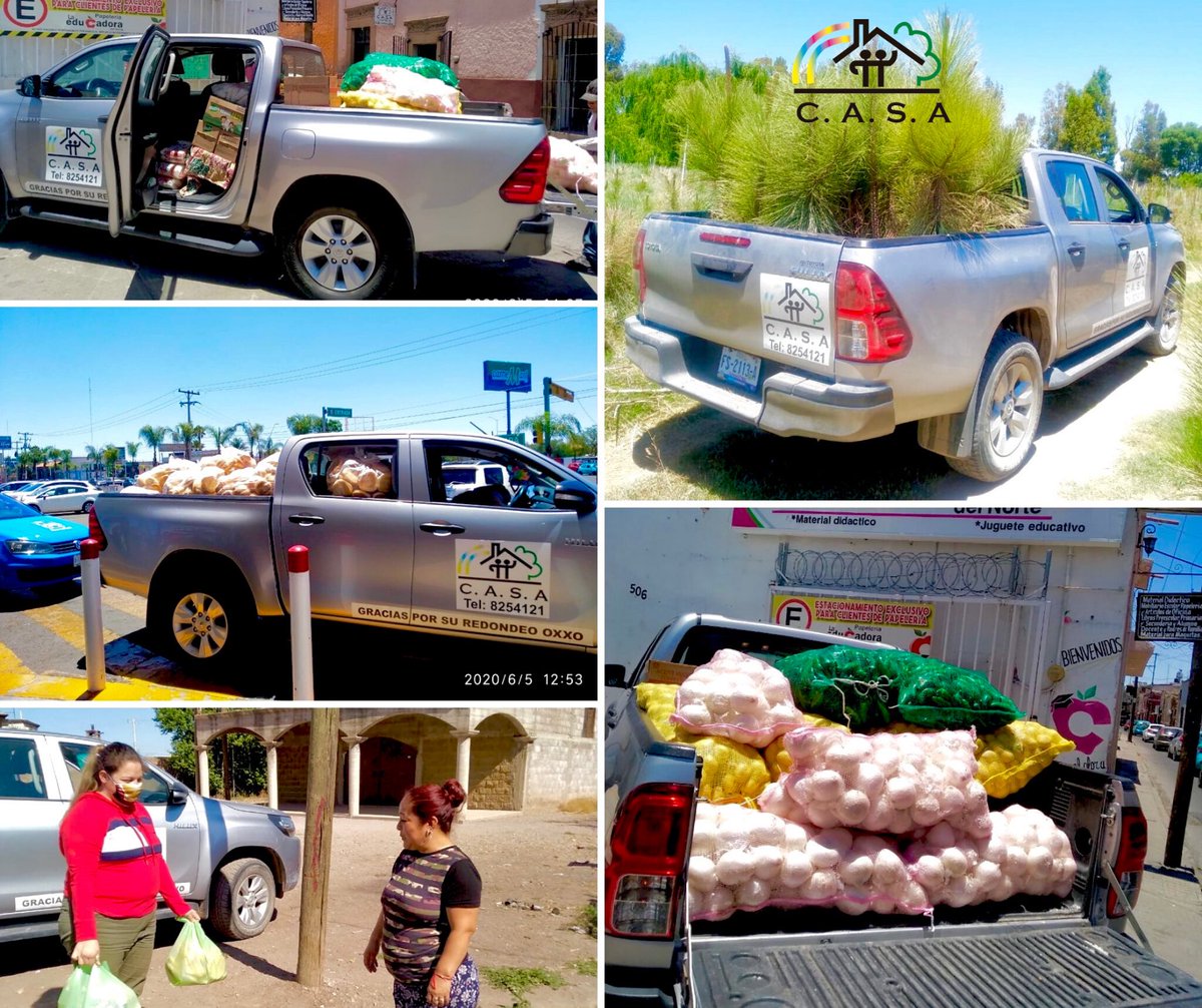 ¿Has visto la camioneta de CASA pasar? 

Va por pinos... 🌲 
Recoge pan... 🍞 
Recoge donativos de papa 🥔 
Reparte despensas... 🚛 

¡Por todo Durango! 

Gracias 🙏🏼 a quienes hacen posible estas donaciones para armar despensas y dar #OportunidadesDeVida ❤️