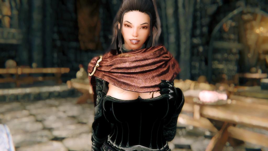 blazingsai's tweet photo. Here's #Sai (the original model/avatar/showcaser in my #CharacterRoster turned mercenary & girlfriend of #Madina), #Samir (#Maki's sister & Champion of #Malacath) & #Sevetia in her pre and post Champion of #MolagBal versions (She's no longer his Champion)
#Skyrim #スカイリム https://t.co/4dODWy4x2L