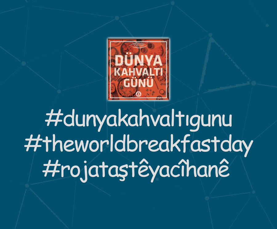 mesuttuncdemir's tweet photo. 7 Haziran Pazar günü (yarın - 11:00'da) kutlayacağımız Dünya Kahvaltı Gününe yönelik sosyal medya paylaşımları için 
#dunyakahvaltıgunu, 
#theworldbreakfastday ve 
#rojataştêyacîhanê hashtagleri belirlenmiştir. Paylaşımlarda bu hastagleri kullanmanızı önemle rica ederiz. 👇👇👇 https://t.co/yAHUjaABeN