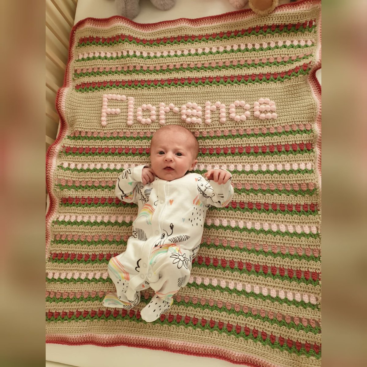 sterose87's tweet photo. Loves her new blanket from @RheaKelly 😍😍😍 #daddysgirl #daddyslittlegirl #daddydaughter #littleangel #babygirl #wideawake #cute #newborn #unconditionallove #baby #cutie #tinybaby #threeweeksold #smallbaby #crochet #crochetersofinstagram #babyblankets https://t.co/hokv3icXiP