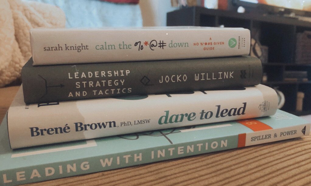 Can’t wait to dive into these books on #leadership #alwayslearning #personalizedPD #PD4me #summerreading