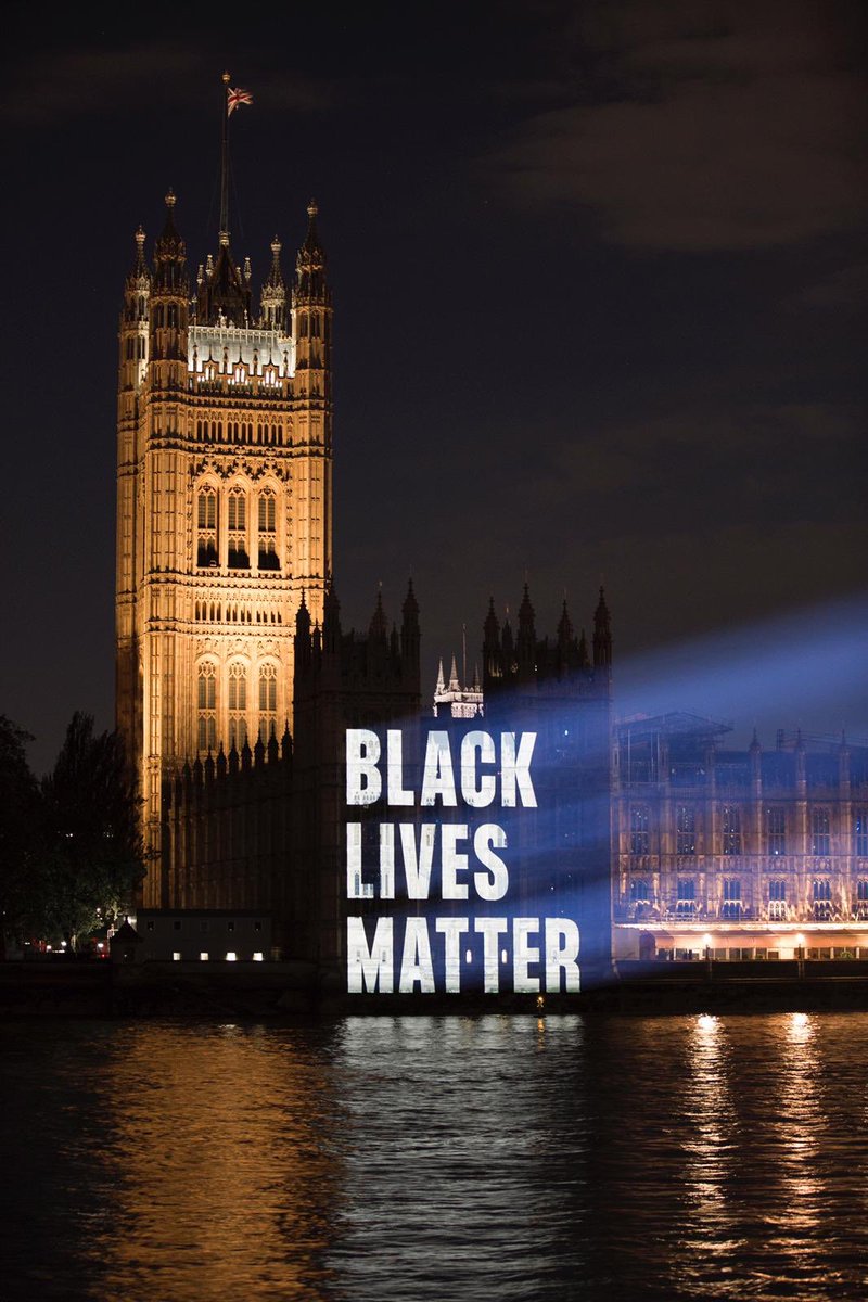 Hi @BorisJohnson. We have a message for you - and we wanted to make sure you heard it loud and clear. So we put it somewhere you couldn't miss it. #BlackLivesMatter Freedom from Torture Black Lives Matter UK Hope Not Hate JCWI