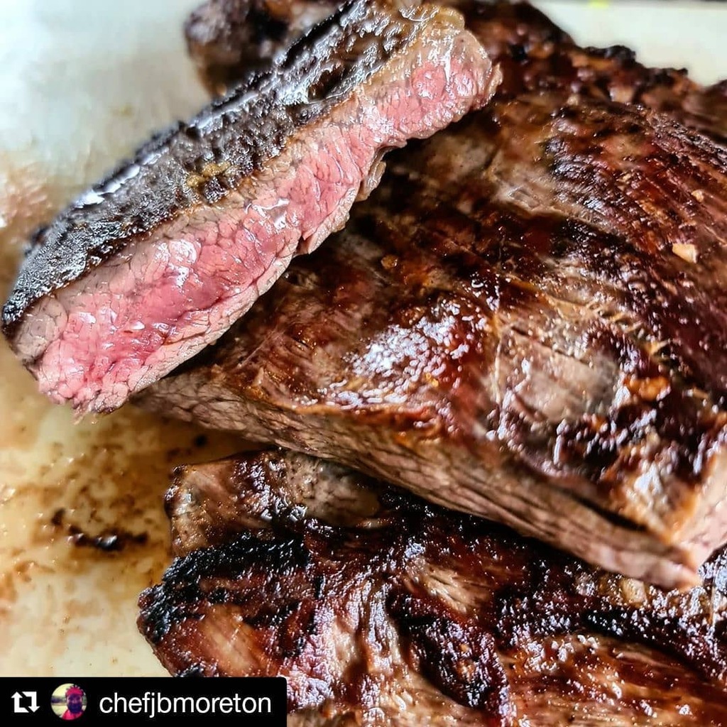 JBMoreton's tweet photo. As a chef and foodie one of my greatest passions is sourcing the highest quality local produce. You can't get more local than organic pasture fed angus beef raised on the family farm. We've just collected 160kg of amazing beef cuts and tonight was very s… https://t.co/aAO14N2mRc https://t.co/QTK5A9OIzO