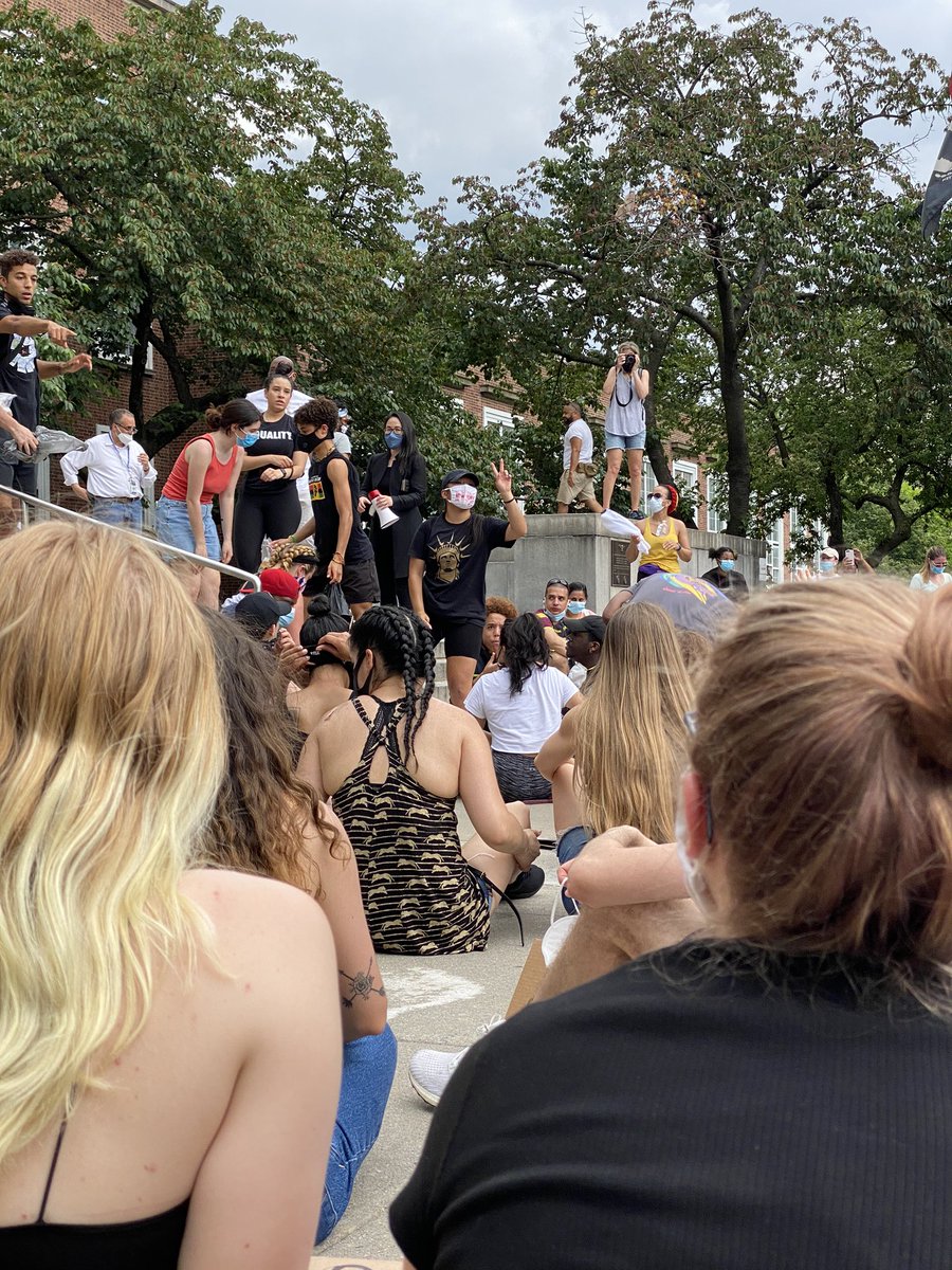 damonhemmerding's tweet photo. Now speaking at #Queens borough hall - Queens BP Lee #NYCPROTEST #queensprotests #foresthills #SayHerName https://t.co/ezgCOmqv9s