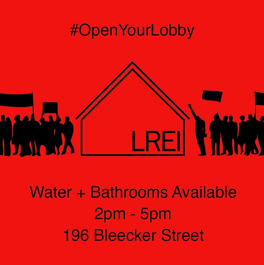 Downtown #NYCPROTESTS who need a break can go to Little Red Schoolhouse!  #BlackLivesMatter #GeorgeFloyd