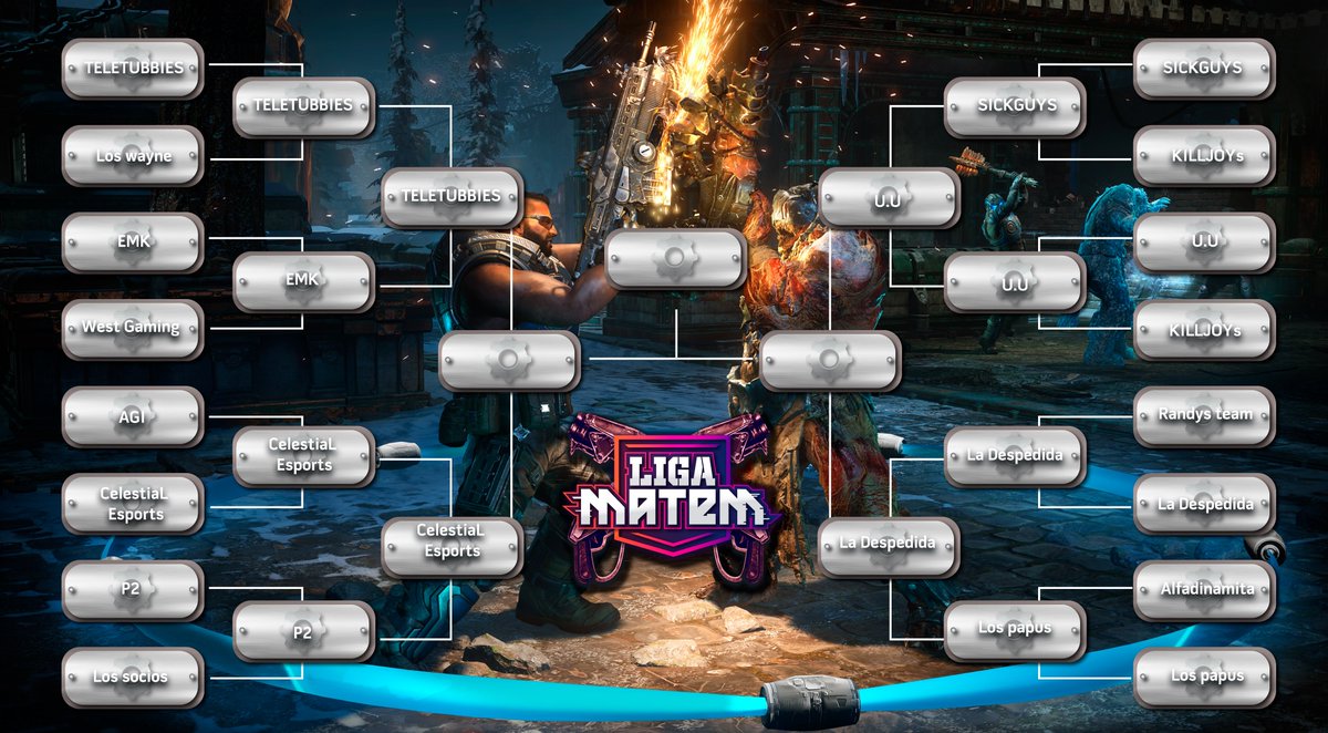 MatemMx's tweet photo. Este ha sido el camino de los mejores 16 equipos del segundo torneo de esta segunda temporada de Gears 5 2v2 Gnashers. Estamos por conocer al equipo ganador.
#matemgears5 #LigaMatem #Gears5 #GearsofWar #Xbox https://t.co/0teTbKK0Xd