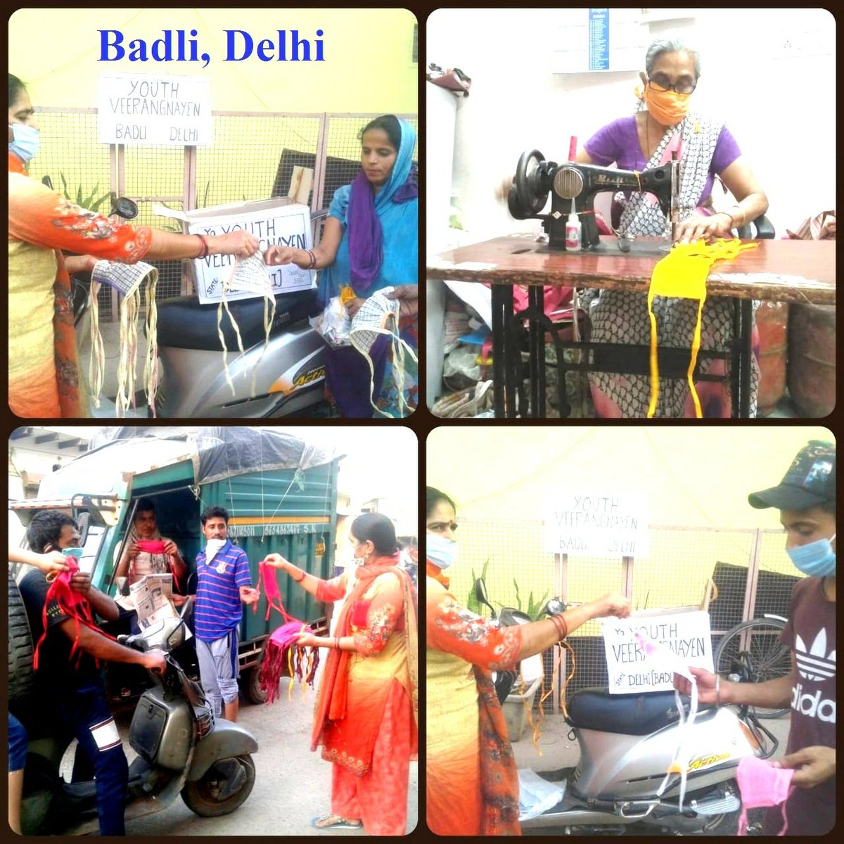 Yveerangnayen's tweet photo. #WeStandWithYou during the #Covid_19 Pandemic.. Team #YouthVeerangnayen distributed  over 35000 #Masks4All in different parts of the national capital #Delhi.. We salute the spirit of the team #HumanityComesFirst
#EveryLifeMatters 👍👍 https://t.co/h4Q22MwpuE