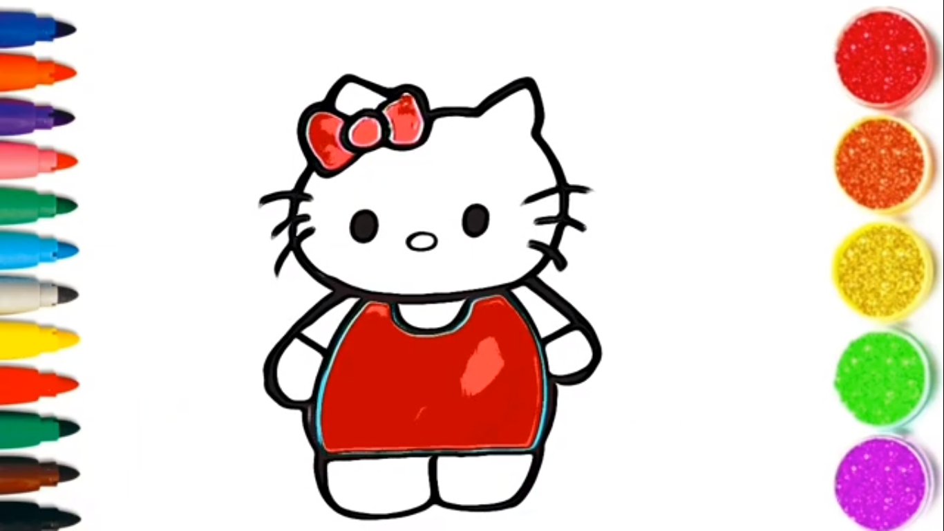 How to Draw Hello Kitty - Really Easy Drawing Tutorial