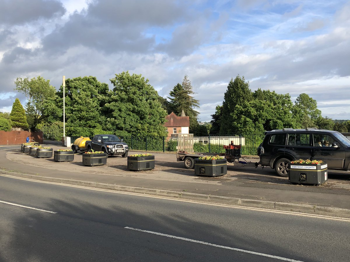 Caerleon planted and watered