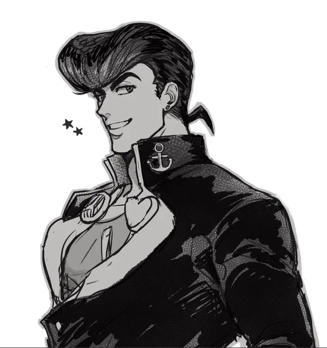 saw lots of josuke on my tl today so i wanted to doodle him before heading to work!! 