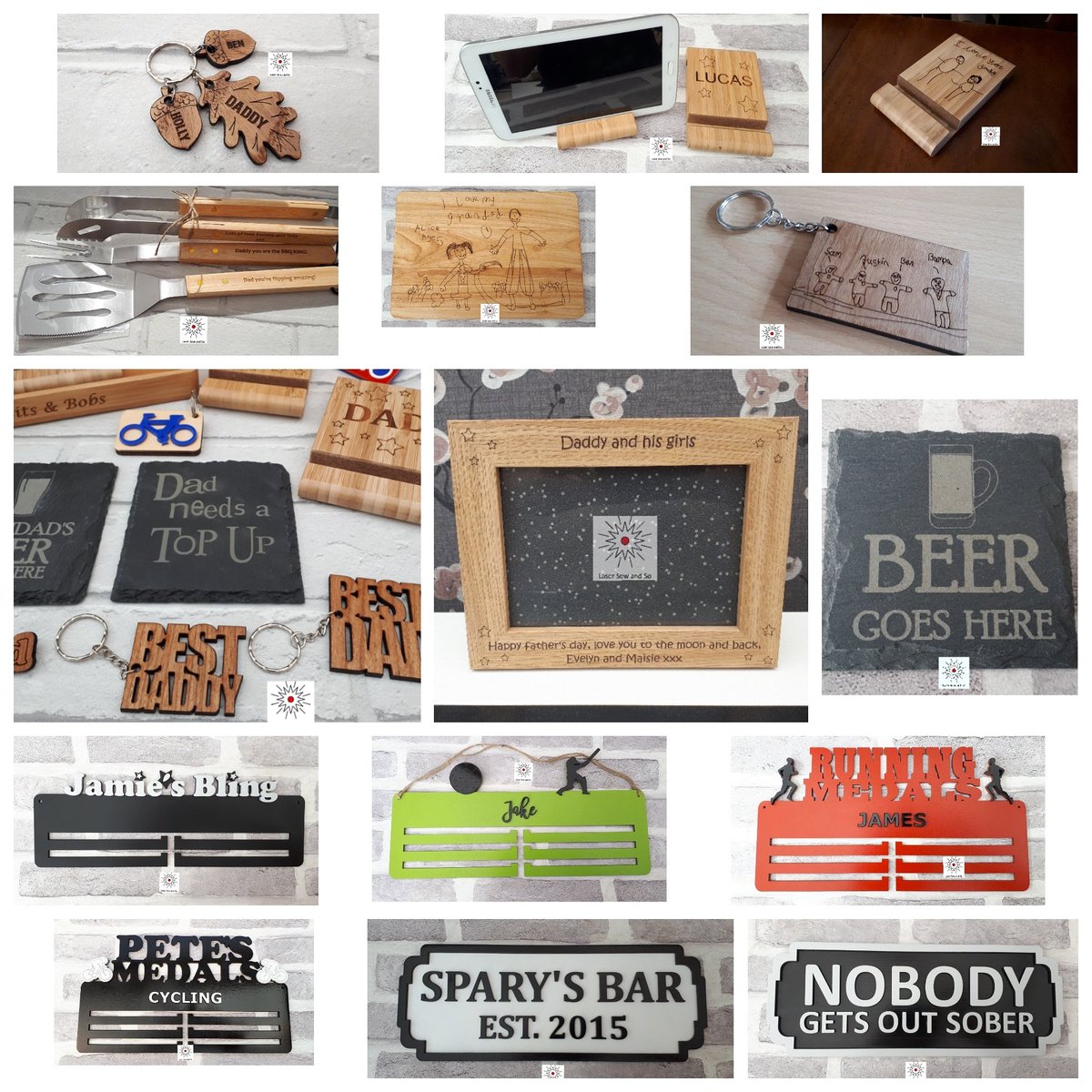 Not long until Fathers day 2020. Here are a few ideas. Check out my #etsyshop or facebook page for more ideas etsy.com/shop/lasersewa… 

#shoplocal #leeds #wakefield #westyorkshire #smallbusiness #lasercutting #fathersday #leedsdads