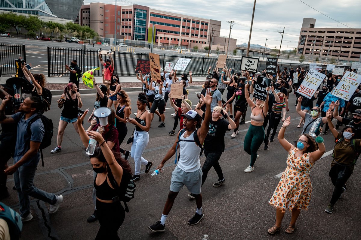 AJColores's tweet photo. PHOENIX PEACEFUL PROTESTS // DAY 9 JUNE 5th #blm #blacklivesmatter #georgefloyd #justicefordion #phxprotests #phoenixprotests https://t.co/qHTM19QBsy