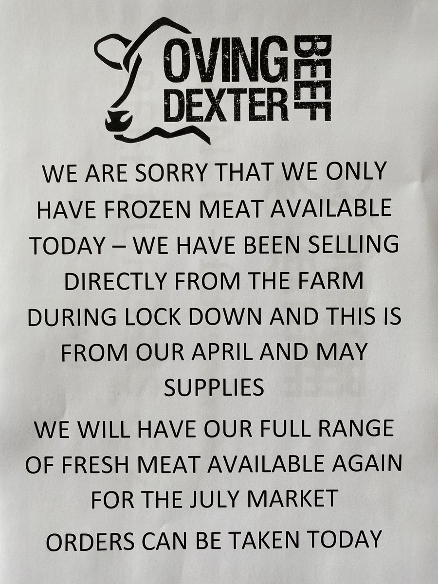 Ovingdexterbeef's tweet photo. We’re looking forward to seeing you @WinslowFarmersM tomorrow morning from 10am!! No taster recipes possible this month unfortunately but some great welcome back deals.... here’s what we’re bringing.... https://t.co/44DPGTySjq