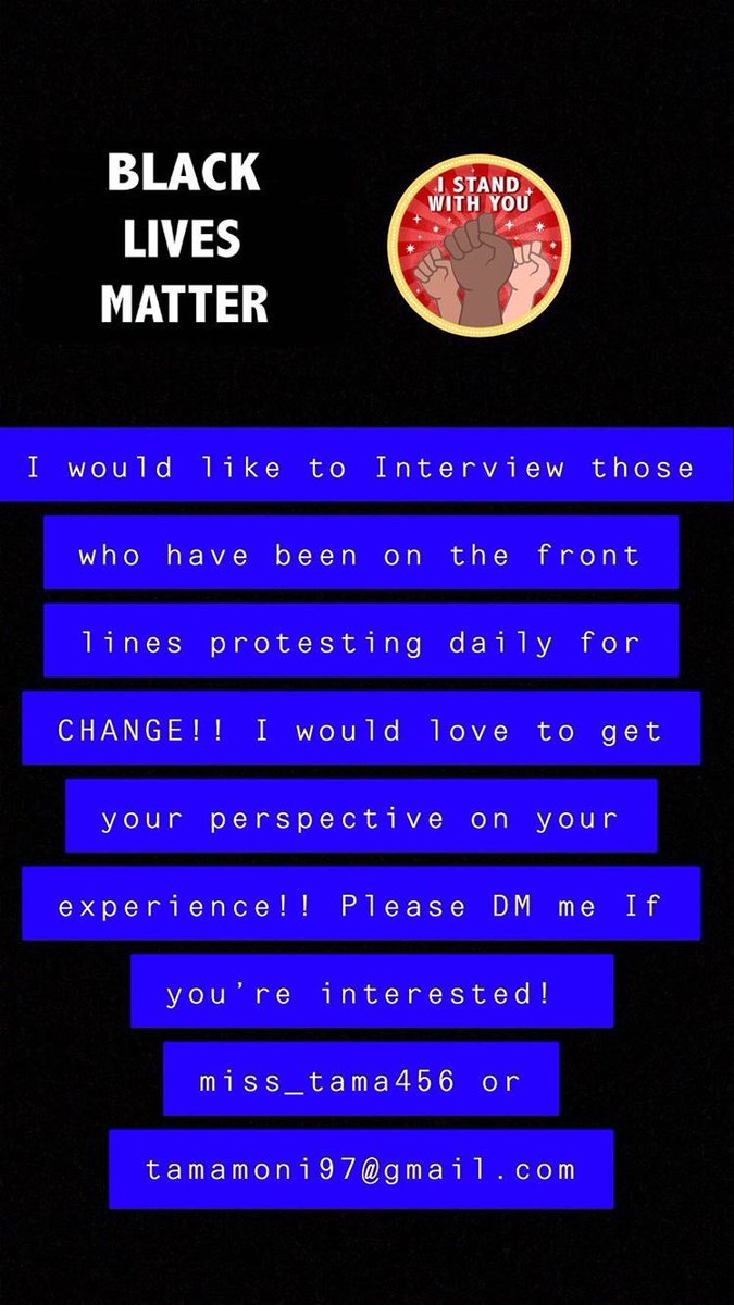 ohkaymoni's tweet photo. If you are a black woman and went to the BLM protests, DM me! I am inviting you to participate in a video group dicsussion about the protests next week. #protestsnyc #jerseycityprotest #protestLA #protestdc #providenceprotest #protest2020 #JournalismIsNotACrime https://t.co/4CiJHhoKTY