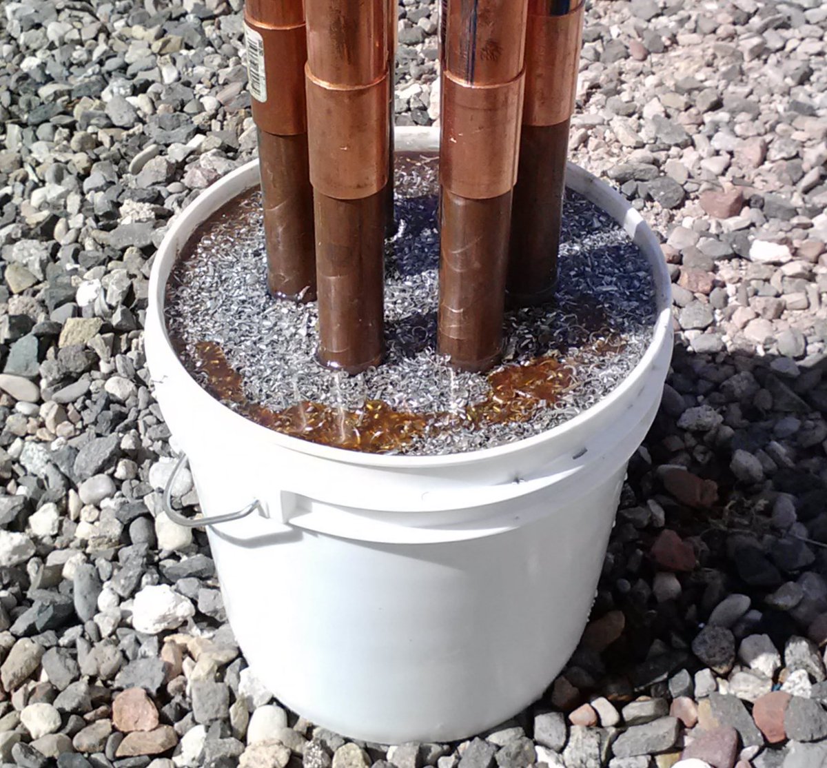 If you do not have nearby natural water, you can have a large piece of Orgonite attached to metal rods.This is the more common type of Cloudbuster. You can buy one for a few hundred bucks.