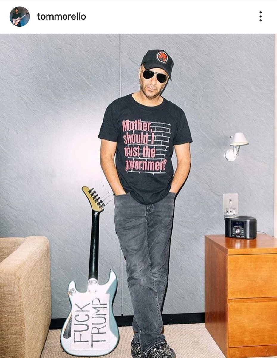 Todd_Spence's tweet image. You smell smoke? Bc this was one hell of a burn by Tom Morello