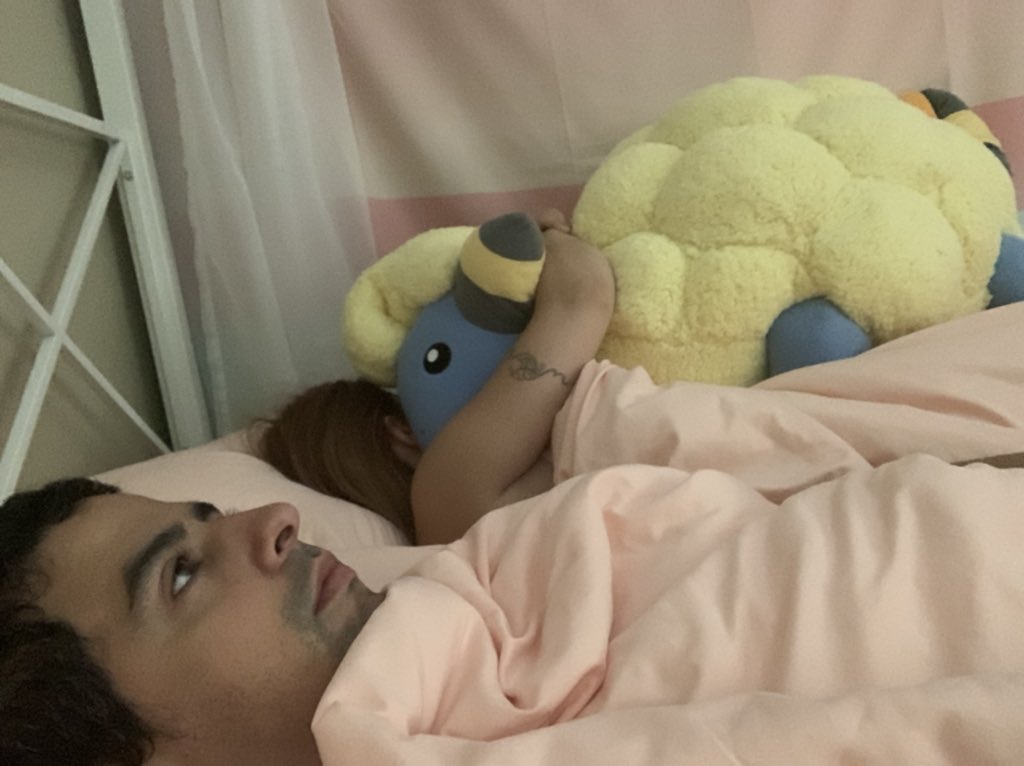 Ah yes. Me. My girlfriend. And her 500 dollar four foot tall mareep.