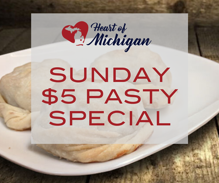 HeartofMich's tweet photo. 🌞 Now open Sundays 9-3! 🌞

Come in for our Sunday pasty specials. 

Tomorrow's special $5 Beef pasties!

We will not be at the Howell Farmer's Market this season, but our $5 Sunday Specials live on! https://t.co/MmxgI2HHMd