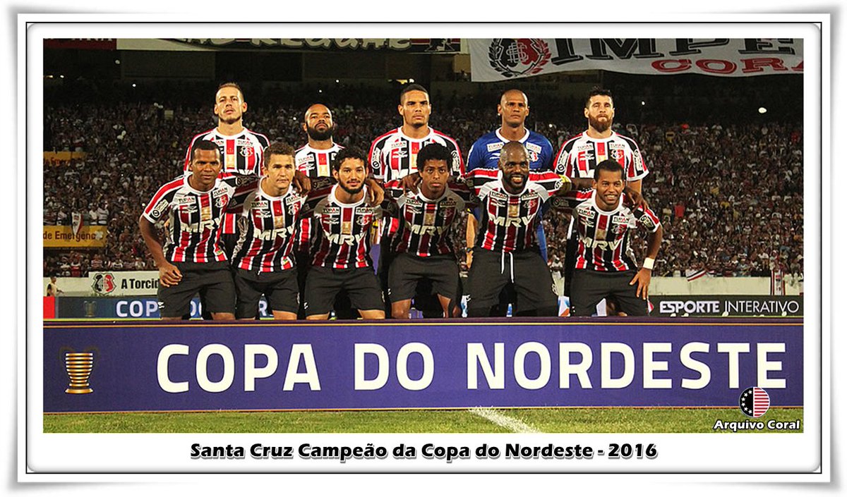 coralnet's tweet photo. Quartas de final
Santa Cruz 2x1 Ceará
Ceará 0x1 Santa Cruz
Semifinal
Santa Cruz 2x2 Bahia
Bahia 0x1 Santa Cruz
Final
Santa Cruz 2x1 Campinense/PB
Campinense/PB 1x1 Santa Cruz
#SantaCruz2016
#CopaDoNordeste
#AoTeuPassadoDeGlórias
@arquivocorall https://t.co/BAt8HIspfr