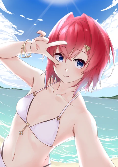 水着の錬金術師。
#絵ンジュ 