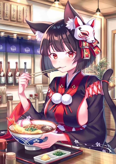 過去絵発掘 版権 アズレンとグラブル
中華と天ぷらうどんとみたらし団子がよく描けたやつ
キャラと食べ物と背景の組み合わせが好き 