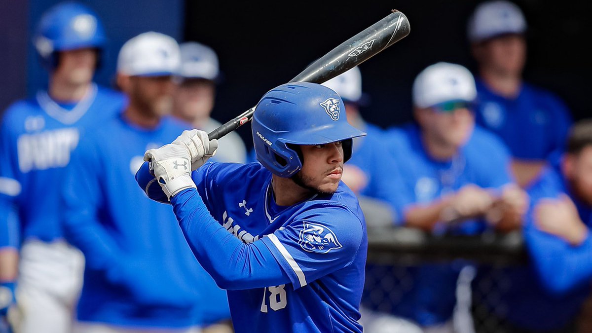 d1baseball's tweet image. Don’t miss our @SunBelt Breakout Player: @GaStateBaseball’s Elian Merejo.

The 6' 195lb senior catcher broke out in 2020, writing his name atop many of the conference leaderboards. Merejo batted .407 with a .527 OBP!

See the Full Sun Belt Wrap  👉  d1ba.se/2RwYKGa