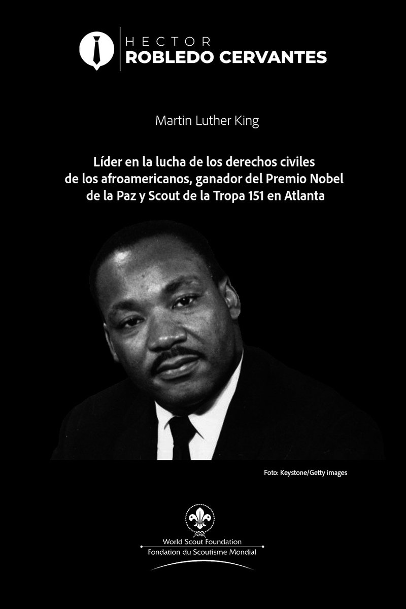 hrobledoc's tweet photo. Una de sus frases célebres fue: “Tengo un sueño, un solo sueño, seguir soñando. Soñar con la libertad, soñar con la justicia, soñar con la igualdad y ojalá ya no tuviera necesidad de soñarlas”. Cuán vigentes son sus palabras hasta el día de hoy @WorldScoutFund https://t.co/e9DUXn0ILJ