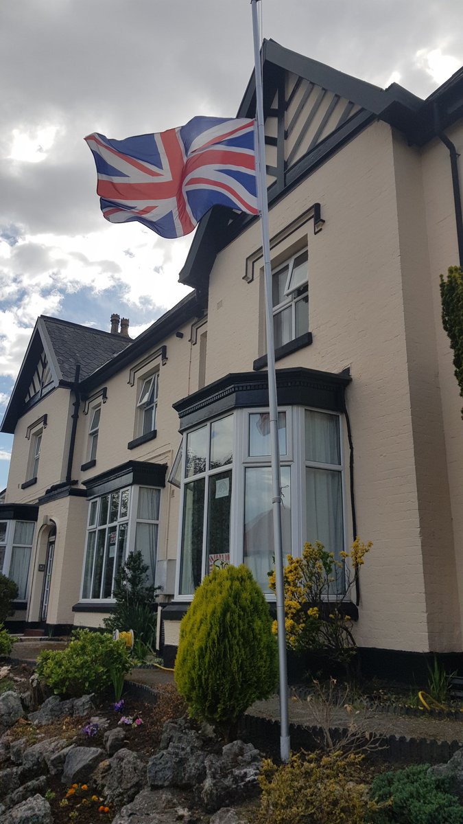 Today we lowered our Union Jack in respect and honour following the death of one of our Forces Veterans at Birkdale Park Nursing Home. We had served and cared for him for several years. Increased significance today on the anniversary of D Day. We salute you Sir. #lessweforget