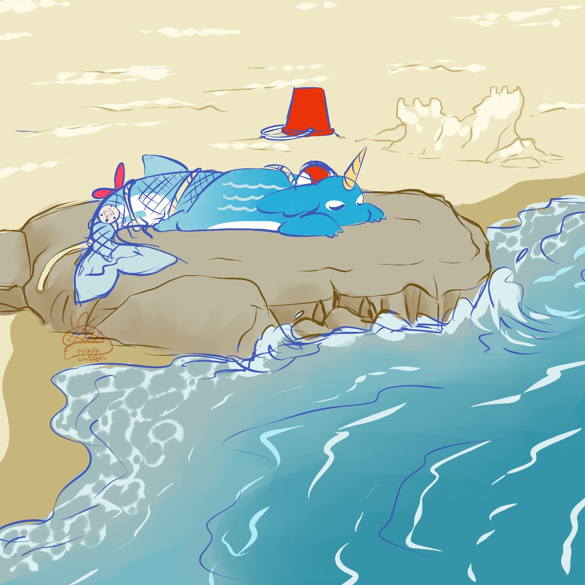 Krizpie's tweet photo. The discord server has been opened to the public and there's a new ARPG type game available! This is my entry 'cause I needed to doodle something cute.. I am brain DED today. Here's a limited invite link to the server if anyone is interested:
https://t.co/YloLcUbaAw https://t.co/gdf68UbpLt
