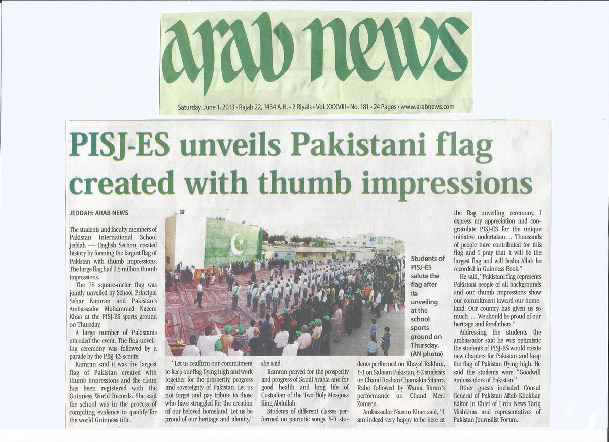 We created the largest Flag of Pakistan with more than 250K Thumb impressions, an activity that not only demonstrated National Pride but also united the community. #TheSchoolStory Page-6