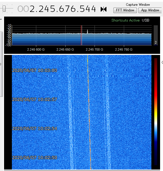 JA0CAW's tweet image. CARTOSAT 00:57 UTC good siganal over Japan #cartosat #cubesats
