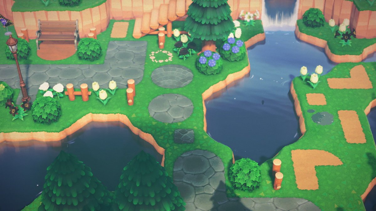 sproid2's tweet image. landscaping progress! #AnimalCrossing #ACNH #NintendoSwitch