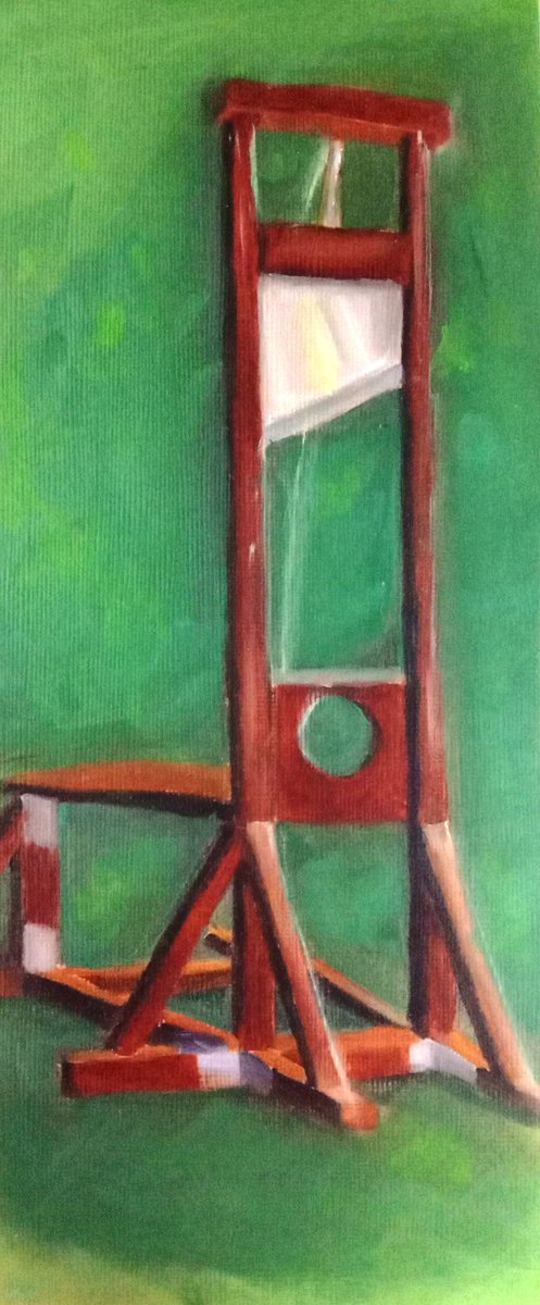 shotgunRunner0's tweet image. Look at this! I painted a guillotine in oils for absolutely no reason! You too can donate to the bail funds of the Cebu 7 and the Piston 6, for no reason whatsoever!
I will be posting links to fundraisers and information below!

#JunkTerrorBill 
#FreePiston6 
#FreeCebu7