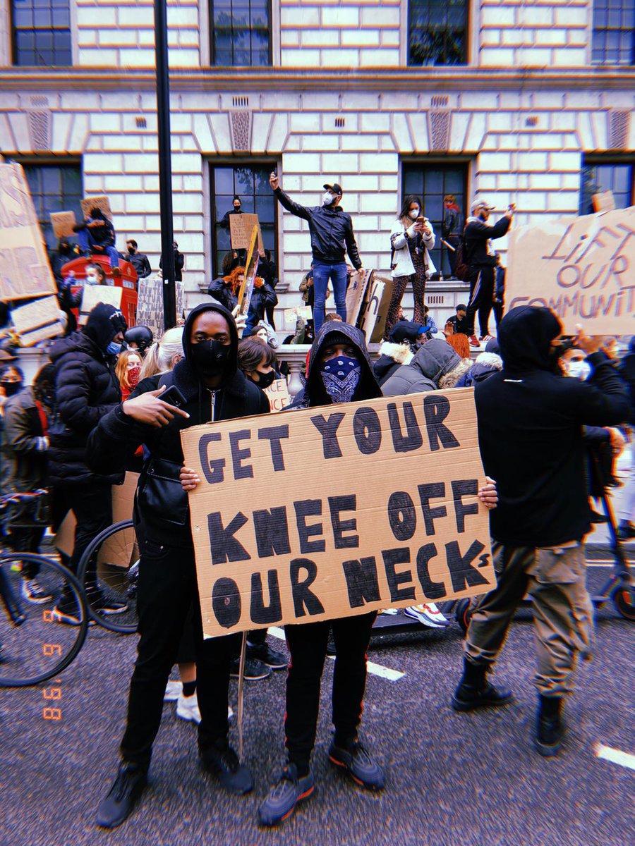 As we stand on the shoulders of giants, we fight for the future of our children 
#NoMore #BlackLivesMattterUK #LondonProtests #GeorgeFlyod #BreannaTaylor #BellyMujinga #WeWontStop #TillThisDay