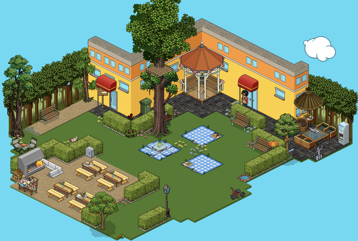 KohiBuilds's tweet photo. Picknick Lounge | Room Link: https://t.co/oCl6wsWtl1
#habbo #habbohotel #oldhabbo #habboroom #habbolife #habboofficial https://t.co/cPZOpyWuh5